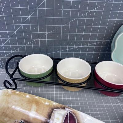 Huge Lot of Ceramics Serving Stuff Stoneware, Studio Art and Toco making Assistance. 