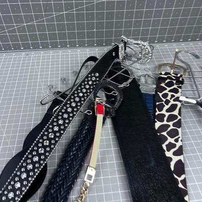 Large Lot of Belts with the Nice Hanger