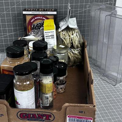 Box of Food and Spices 