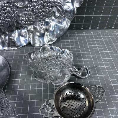 Metal Serving, Tray, Salad Server