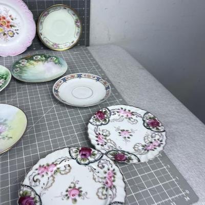 Hand Painted China Plates Mixed lot! 