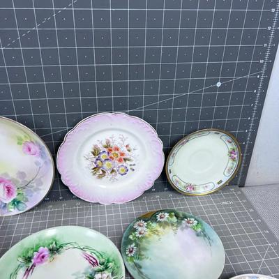 Hand Painted China Plates Mixed lot! 