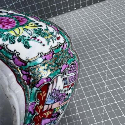 Fantastic Bowl, Antique Japanese with Pictorial on the sides 