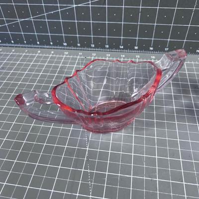 Pink Depression Glass: Cream & Sugar 