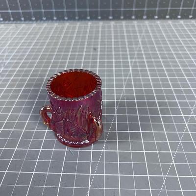ST. CLAIR MARIGOLD Carnival Glass Toothpick Holder