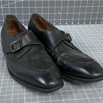 Salvatore Ferragamo MADE IN ITALY Black Leather Men's Shoe