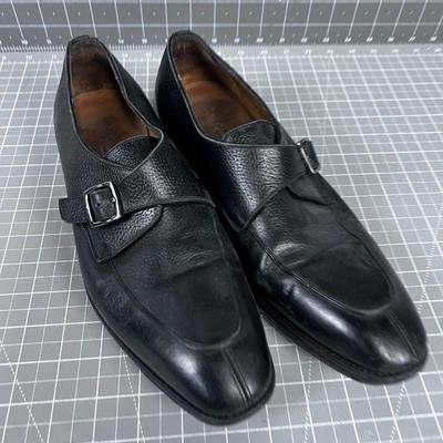 Salvatore Ferragamo MADE IN ITALY Black Leather Men's Shoe