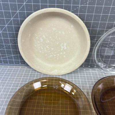 4 Different Maker PIE PLATES 