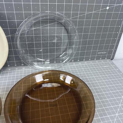 4 Different Maker PIE PLATES 