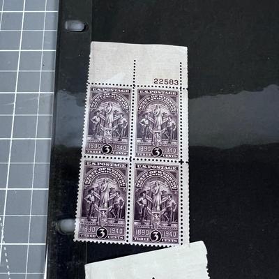 4 Small sheets of Stamps Vintage