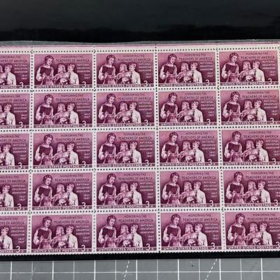 Sheet of 3 Cent Stamps