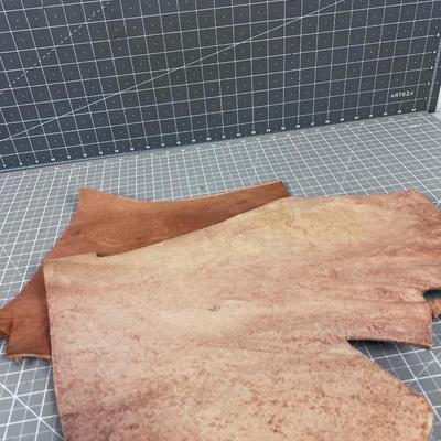 2 Pieces of Thick Leather 