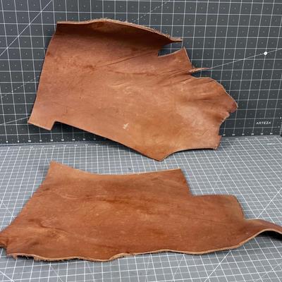 2 Pieces of Thick Leather 