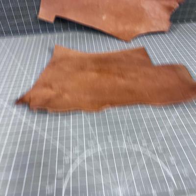 2 Pieces of Thick Leather 