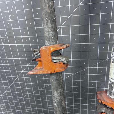 2 Pony Clamps 3/4" inch Pipe Bars