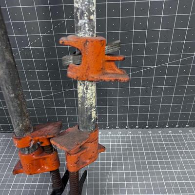 2 Pony Clamps 3/4" inch Pipe Bars