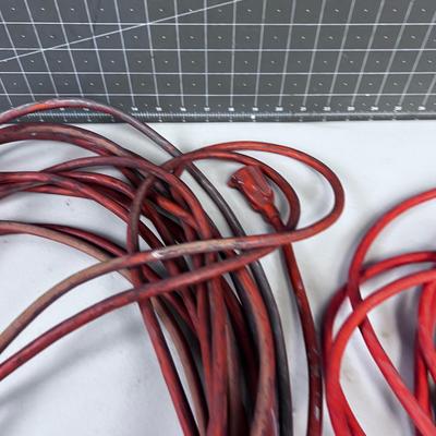 2 Orange Extension Cords