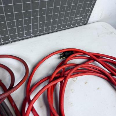 2 Orange Extension Cords