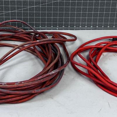 2 Orange Extension Cords