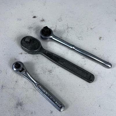 3 Vintage Craftsman Ratchets 