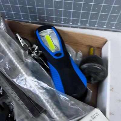 Tray of Garage Automotive Items 