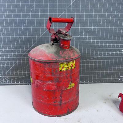 Vintage Metal Gas Can 