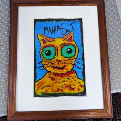 Maniac Cat Limited Edition Print