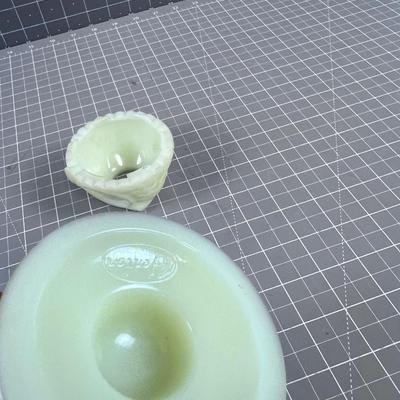 FENTON Satin Glass Votive Holder