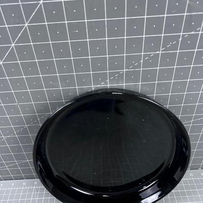 Black Corning Ware Pie Plate or Quiche Plate