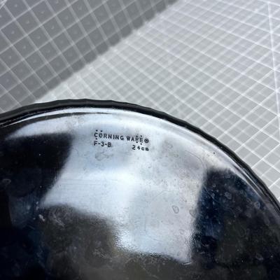 Black Corning Ware Pie Plate or Quiche Plate