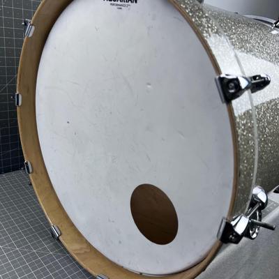 LARGE Drum Silver Sparkle and Blue Brand PHATTIE
