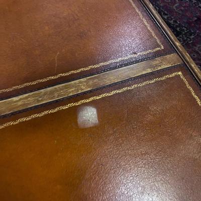 French Proventil Coffee Table Leather Top