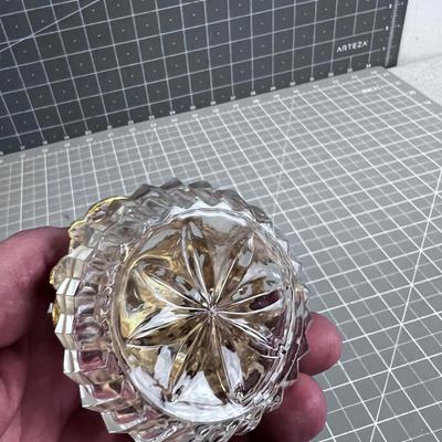 Gilded Crystal Perfume Bottles 