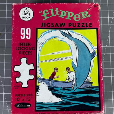 Vintage FLIPPER Puzzle 99 pieces 