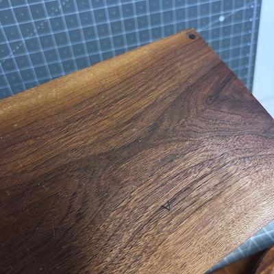 3 Teak Trays  NICE! 