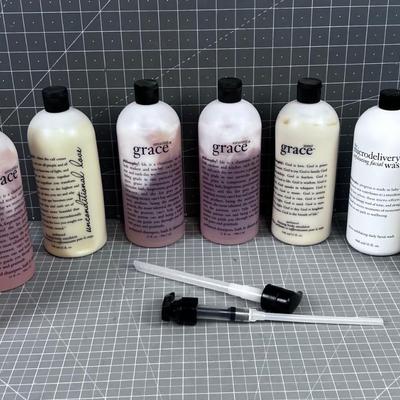 (8) Bottles of Philosophy Soaps, Shampoos and Conditioners 