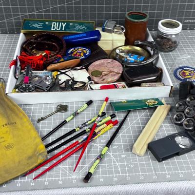 Tray Full of Oddities and Curiosities