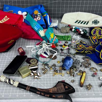 Giant Lot of Bou Scout and other Fraternal Organizations PINS ETC. 