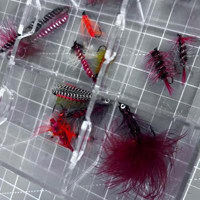 Box of Hand Tied Steamer Fly's 