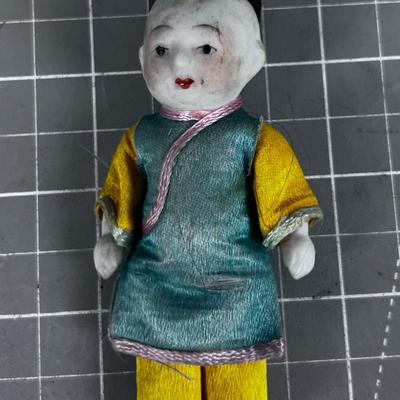 Antique Porcelain Doll 3-1/2" 