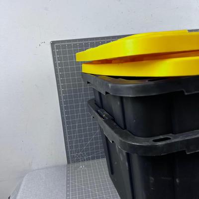 2 Storage Totes HEAVY DUTY