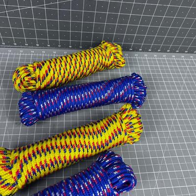 (4) 50 Foot Ploy Rope, NEW !