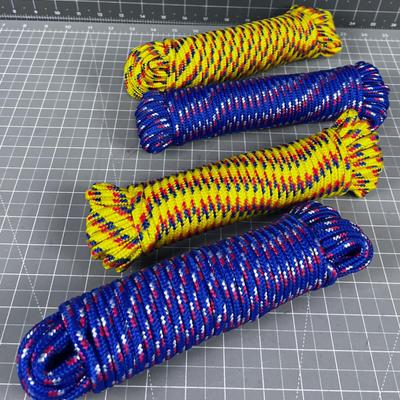 (4) 50 Foot Ploy Rope, NEW !
