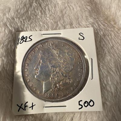 1895 O MORGAN SILVER DOLLAR XF+ DETAILS NEW ORLEANS COIN - 450,000 MINTED
