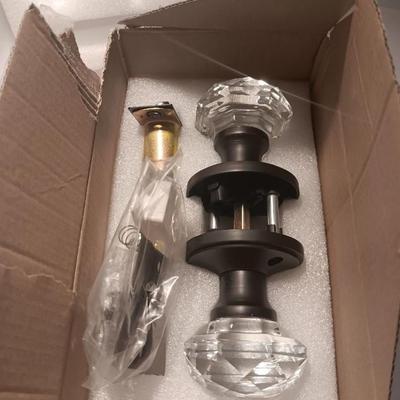 Crystal type door Knobs lot of 2
