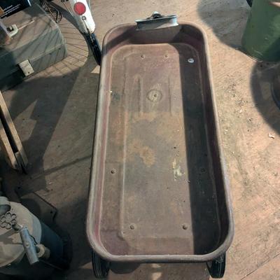 VTG 1960’s Rex Flash Red Metal Pull Wagon