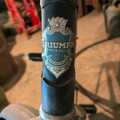 Incredible Rare Vintage Triumph Bicycle