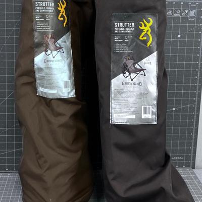 Pair of Browning STRUTTERS - New Camp Chairs. 