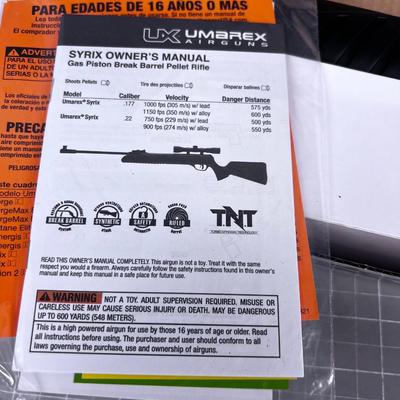 UMAREX Syrix 22 Caliber Break Barrel Air Rifle 