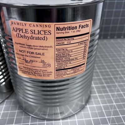 2 Cans of Apple Slices 